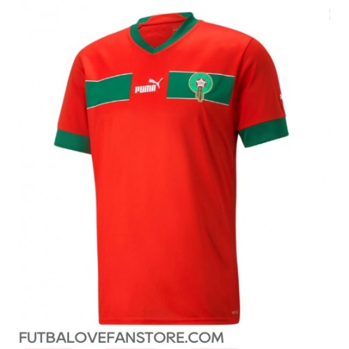 Maroko Domáci futbalový dres MS 2022 Krátky Rukáv